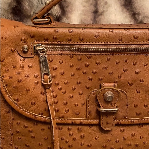 Rebecca Minkoff Ostritch Leather Bag in Tan - Picture 2 of 11